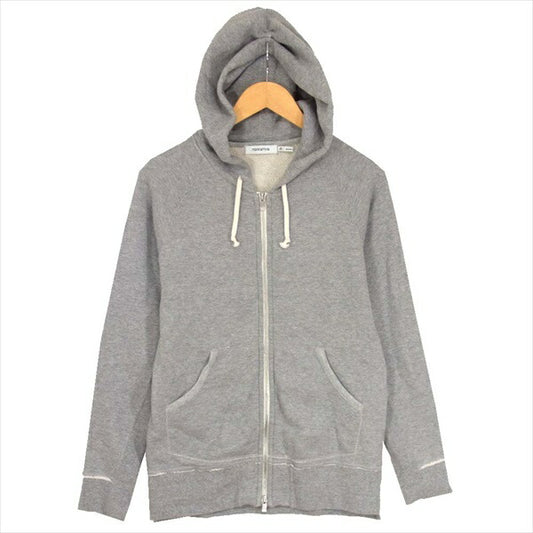 nonnative ノンネイティブ ノンネイティブ NONNATIVE NN-C2901 16SS DWELLER HOODED FULL ZIP COTTON SWEAT フルジップ ダメージ加工 ジップ パーカー グレー系 0 【美品】【即決】 グレー系【美品】【中古】