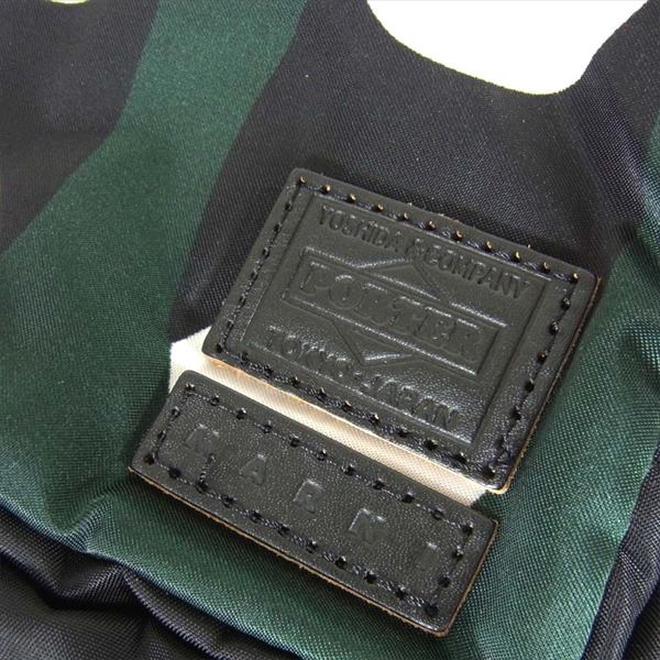 PORTER ポーター マルニ MARNI 16SS 別注 W ZIP POUCH M ダブルジップ ポーチ バッグ グリーン系【美品】【中古】