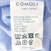 COMOLI コモリ 未使用品 S03-02003 20AW ポプリン ロングスリーブ 長袖シャツ ブルー系 2【極上美品】【中古】