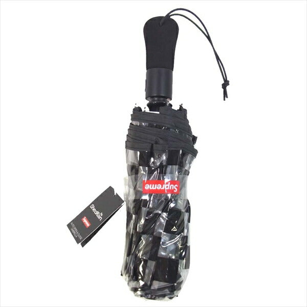 Supreme シュプリーム × ShedRain 20SS Transparent Checkerboard Umbrella トランスパレント チェック柄 アンブレラ 折りたたみ傘 ブラック系【新古品】【未使用】【中古】