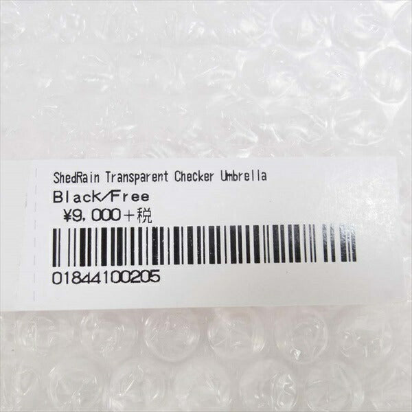 Supreme シュプリーム × ShedRain 20SS Transparent Checkerboard Umbrella トランスパレント チェック柄 アンブレラ 折りたたみ傘 ブラック系【新古品】【未使用】【中古】