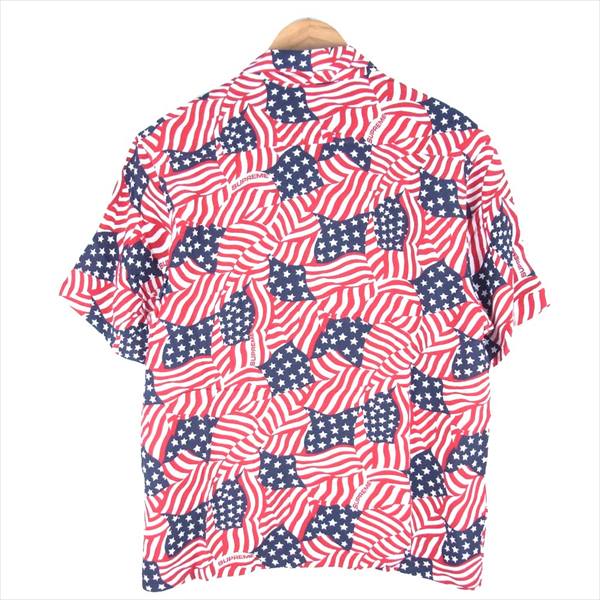 Supreme シュプリーム 20SS Flags Rayon S/S Shirt フラッグス レーヨン 半袖シャツ レッド系 S【新古品】【未使用】【中古】
