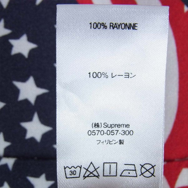 Supreme シュプリーム 20SS Flags Rayon S/S Shirt フラッグス レーヨン 半袖シャツ レッド系 Ｓ【新古品】【未使用】【中古】