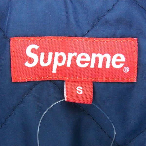 Supreme シュプリーム 20SS Checks Embroidered Denim Jacket チェックス エンブロイダード デニム ジャケット インディゴブルー系 S【新古品】【未使用】【中古】