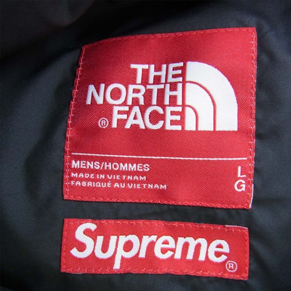 Supreme シュプリーム ザノースフェイス THE NORTH FACE 19AW paper print nuptse pant ペーパー プリント ヌプシ パンツ グレー系 L【美品】【中古】