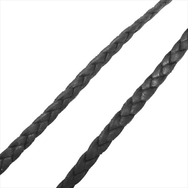 CHROME HEARTS クロムハーツ（原本無） スモール CH クロス w レザー ブレード ネックレス シルバー 全長約58cm【中古】