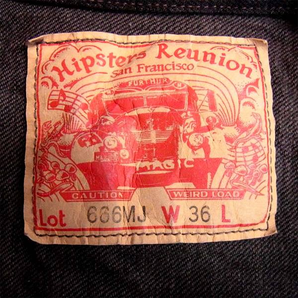FREEWHEELERS フリーホイーラーズ Hipsters Reunion 666MJ ブラックデニム ベスト ジレ 黒系 W36【中古】