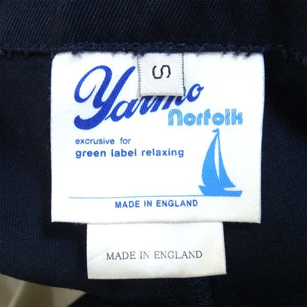 Yarmo ヤーモ UNITED ARROWS green label relaxing別注 YAR-10AWP4UA ストレート 英国製 コットンパンツ ダークネイビー系 ダークネイビー系 S【中古】