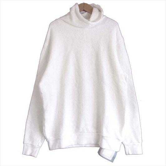 ヴィルーム 152515 MENS BIG INLAY LS TURTLE TOP ビッグ インレー タートルネック ニット 白系 白系 M【美品】【中古】