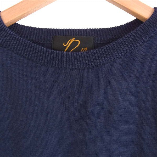 Needles ニードルス XD-341 コットン ニット 半袖 Tシャツ ニット ネイビー系 ネイビー系 M【美品】【中古】