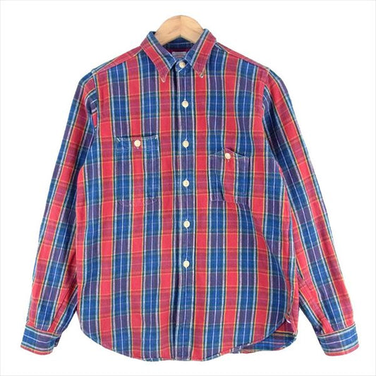 WAREHOUSE ウエアハウス コットン チェック ヘビー ネル シャツ マルチカラー系  マルチカラー系 S【中古】