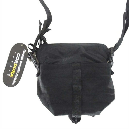 Supreme シュプリーム 20AW NECK POUCH ネック ポーチ ショルダー ロゴ バッグ ブラック系 ブラック系【極上美品】【中古】