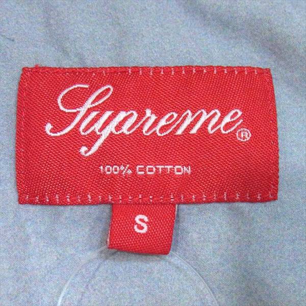 Supreme シュプリーム 17SS Cowboy Shirt カウボーイ シャツ コットン カウボーイシャツ フォト プリント 半袖シャツ グレー系 S【美品】【中古】