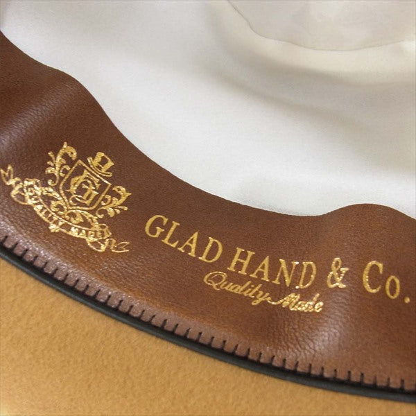 GLADHAND & Co. グラッドハンド JOHN G ビーバー ハット  帽子 ブラウン系 59cm【美品】【中古】