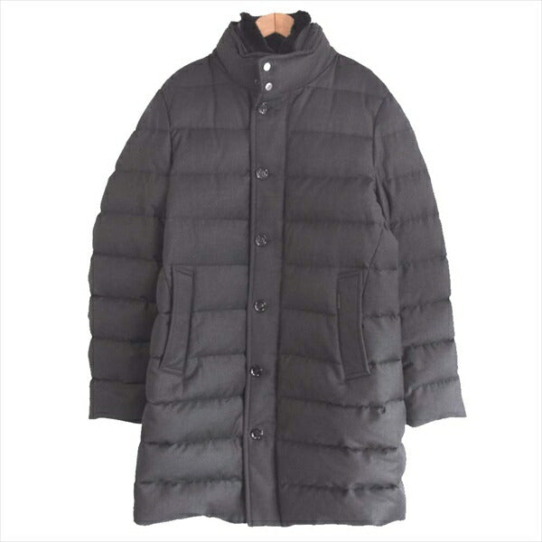 ムーレー ALFIERI FUR L カシミア混ウール ダウンジャケットコート ダウン ジャケット グレー系 48【美品】【中古】
