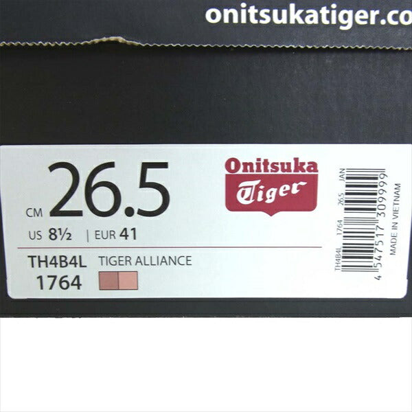 ONITSUKA TIGER オニツカタイガー TH4B4L ALLIANCE 1764 アライアンス スエード スニーカー ピンク系 ピンク系 26.5cm【新古品】【未使用】【中古】