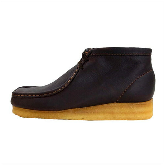 Clarks クラークス 35422 WALLABEE BOOT クレープ ソール ワラビー ブーツ ブラウン系 ブラウン系 8.5【新古品】【未使用】【中古】