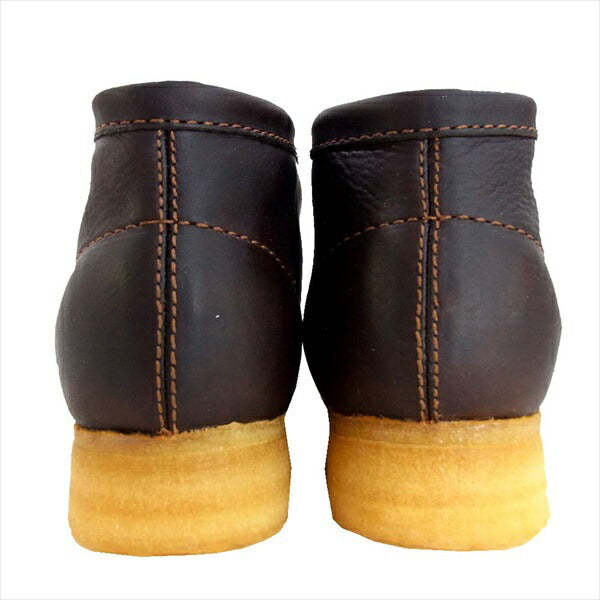 Clarks クラークス 35422 WALLABEE BOOT クレープ ソール ワラビー ブーツ ブラウン系 ブラウン系 8.5【新古品】【未使用】【中古】