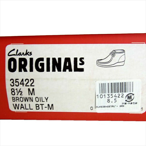 Clarks クラークス 35422 WALLABEE BOOT クレープ ソール ワラビー ブーツ ブラウン系 ブラウン系 8.5【新古品】【未使用】【中古】