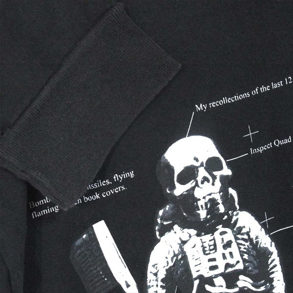 CHROME HEARTS クロムハーツ（原本無） フォティナスカル プリント ポケットカットソー ロンT カットソー ブラック系 ブラック系 L【中古】