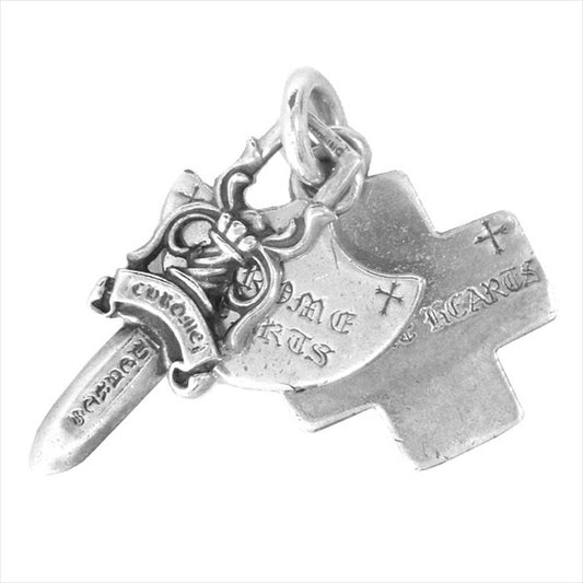 CHROME HEARTS クロムハーツ（原本無） 3 TRINKETS スリー トリンケッツ ペンダント トップ ペンダントトップ シルバー【中古】