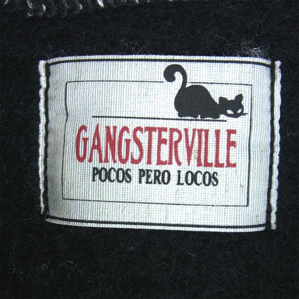 GANGSTERVILLE ギャングスタービル 19AW THUG - BEACH VEST ビーチクロスベスト カジュアルベスト 黒系 S【中古】