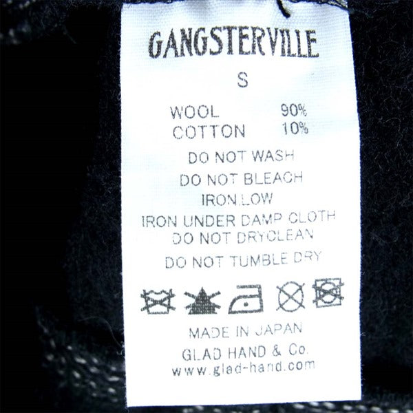 GANGSTERVILLE ギャングスタービル 19AW THUG - BEACH VEST ビーチクロスベスト カジュアルベスト 黒系 S【中古】