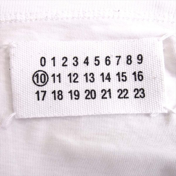 MAISON MARTIN MARGIELA メゾンマルタンマルジェラ 14AW Vネック 半袖 Tシャツ 白系 白系 M【中古】