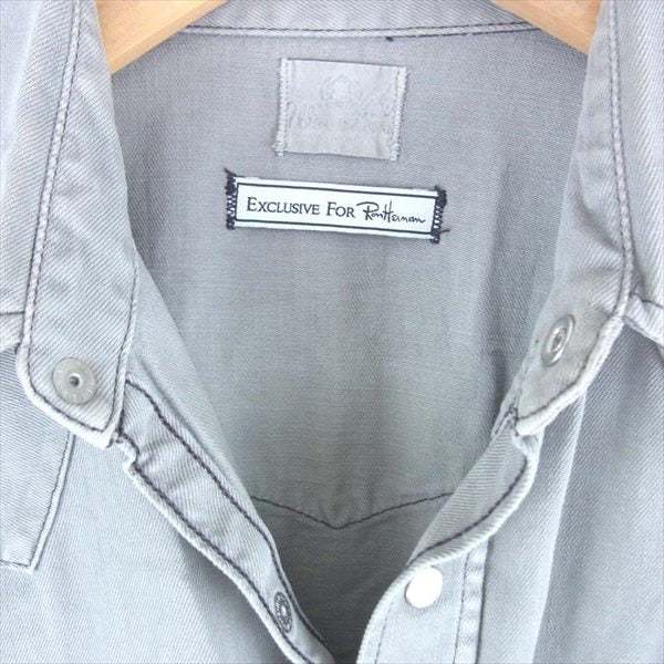 Ron Herman ロンハーマン Wrangler ラングラー 別注 WS9004 USED加工 デニム ウエスタン シャツ グレー系 グレー系 S【中古】