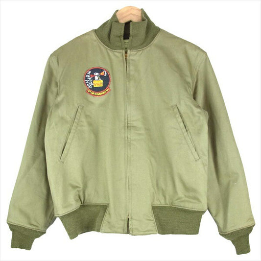 Buzz Rickson's バズリクソンズ BR10994 タンカース 裏ボア フライト ジャケット カーキ(オリーブグリーン)系 カーキ(オリーブグリーン)系 38【中古】