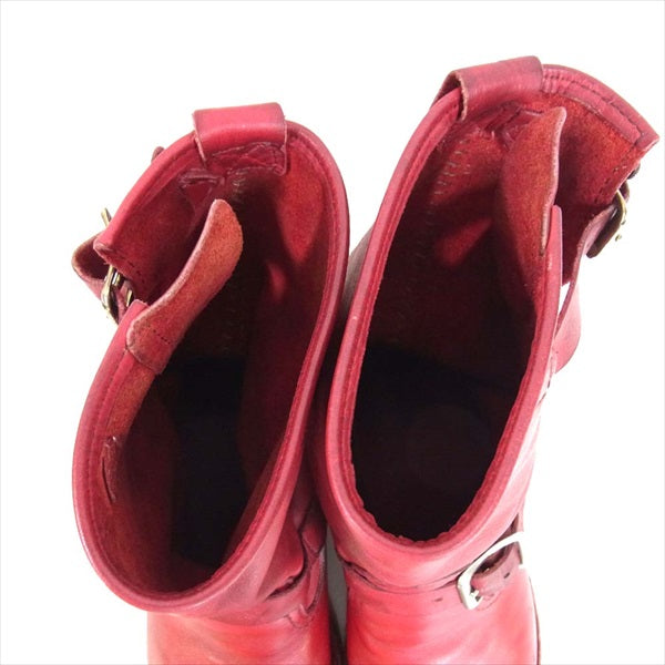 WESCO ウエスコ Boss ボス スチール無し エンジニア ブーツ レッド系 サイズ表記なし(実寸約25.5cm)【中古】