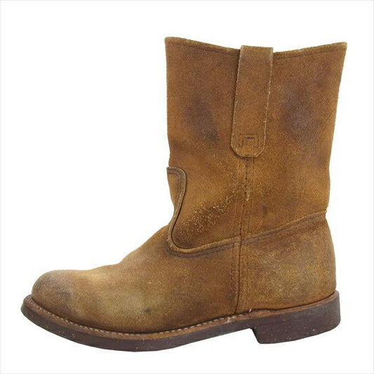 RED WING レッドウィング 8188 スエード レザー ペコス ブーツ ライトブラウン系 ライトブラウン系 US7E【中古】