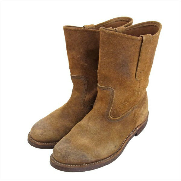 RED WING レッドウィング 8188 スエード レザー ペコス ブーツ ライトブラウン系 ライトブラウン系 US7E【中古】