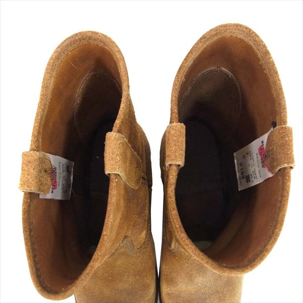 RED WING レッドウィング 8188 スエード レザー ペコス ブーツ ライトブラウン系 ライトブラウン系 US7E【中古】