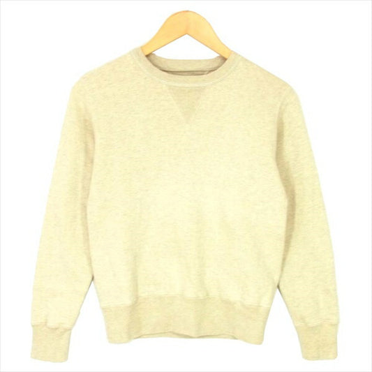 TOY'S McCOY トイズマッコイ 裏起毛 クルーネック トレーナー プルオーバー スウェット オフホワイト系 オフホワイト系 34【中古】