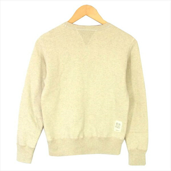 TOY'S McCOY トイズマッコイ 裏起毛 クルーネック トレーナー プルオーバー スウェット オフホワイト系 オフホワイト系 34【中古】