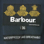 Barbour バブアー 18SS MWB0625NY71 barbour waterproof and breathable ナイロン レイン コート ネイビー系 36【美品】【中古】