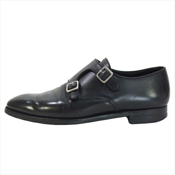 CROCKETT&JONES クロケットアンドジョーンズ SEYMOUR3 セイモア3 ダブルモンク ビジネスシューズ ブラック系 ８D【中古】