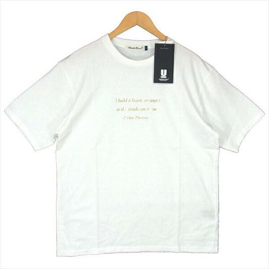 UNDERCOVER アンダーカバー UCY3807 20SS メッセ―ジ グラフィック プリント 半袖 Tシャツ 白系 白系 4【新古品】【未使用】【中古】