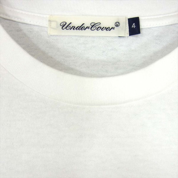 UNDERCOVER アンダーカバー UCY3807 20SS メッセ―ジ グラフィック プリント 半袖 Tシャツ 白系 白系 4【新古品】【未使用】【中古】