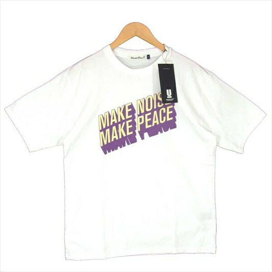 UNDERCOVER アンダーカバー UCY9893-4 20SS MAKE NOISE MAKE PEACE グラフィック プリント 半袖 Tシャツ 白系 白系 3【新古品】【未使用】【中古】