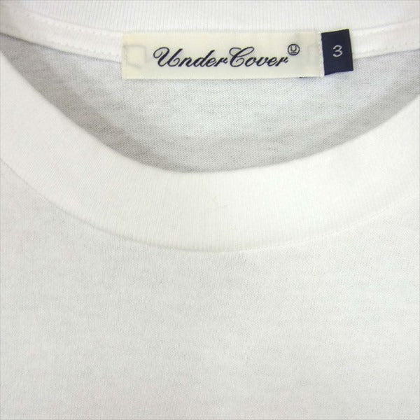 UNDERCOVER アンダーカバー UCY9893-4 20SS MAKE NOISE MAKE PEACE グラフィック プリント 半袖 Tシャツ 白系 白系 3【新古品】【未使用】【中古】
