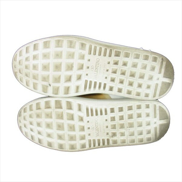 VALENTINO ヴァレンティノ 17SS ZW2S0781 ロックスタッズ レディース スニーカー ホワイト系 22cm程度【中古】