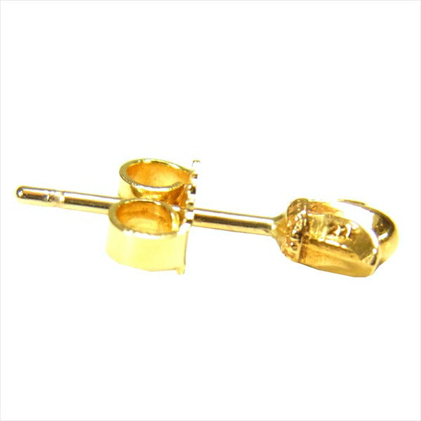 CHROME HEARTS クロムハーツ（原本無） 22K STUD CROSSTAIL スタッド クロステイル 925 片耳 ピアス ゴールド系【中古】