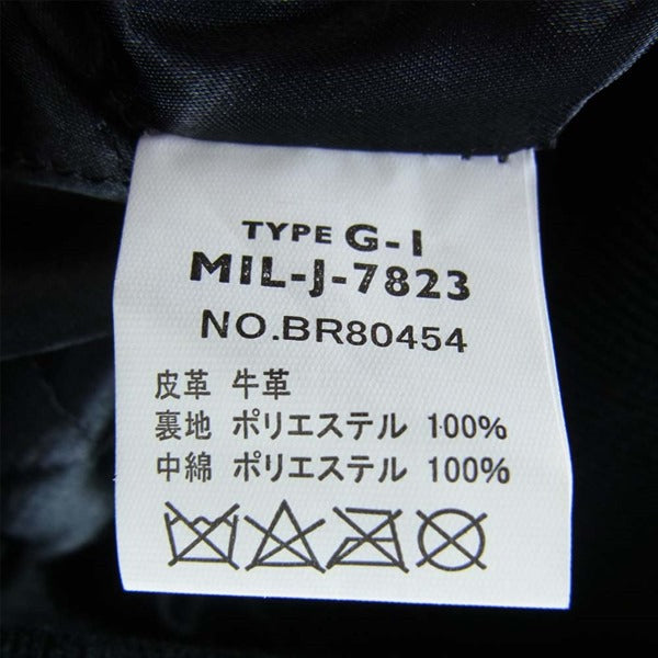 Buzz Rickson's バズリクソンズ BR80454 MIL-J-7823 Type G-1 SNOOPY HAND PAINTED レザー ジャケット 黒系 36【美品】【中古】