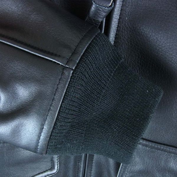 Buzz Rickson's バズリクソンズ BR80454 MIL-J-7823 Type G-1 SNOOPY HAND PAINTED レザー ジャケット 黒系 36【美品】【中古】