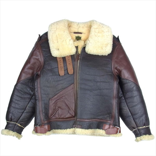 The REAL McCOY'S ザリアルマッコイズ B-3 McCOY SPORTSWEAR ISOLA N.Y フライト ジャケット ブラウン系 36【中古】