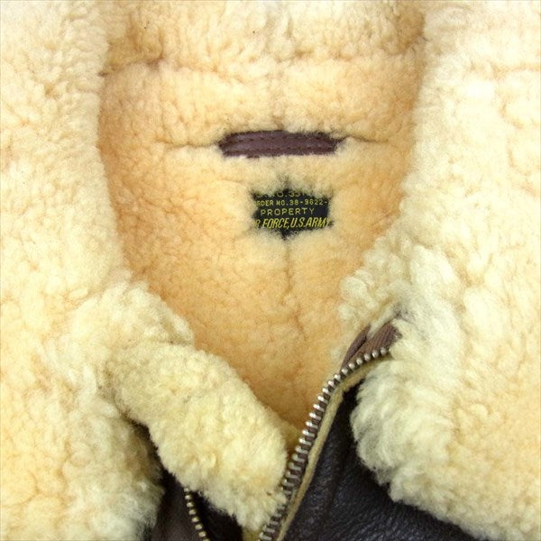 The REAL McCOY'S ザリアルマッコイズ B-3 McCOY SPORTSWEAR ISOLA N.Y フライト ジャケット ブラウン系 36【中古】