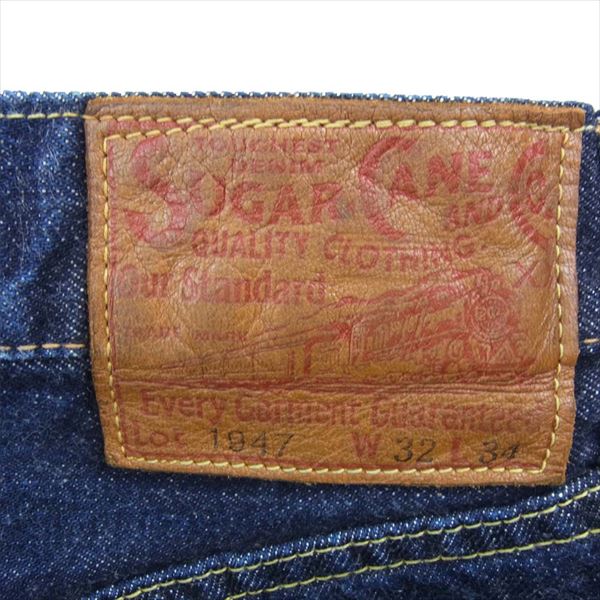 SUGAR CANE シュガーケーン SC41947 STANDARD DENIM PANTS スタンダード デニム パンツ インディゴブルー系 インディゴブルー系 32【中古】