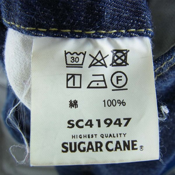 SUGAR CANE シュガーケーン SC41947 STANDARD DENIM PANTS スタンダード デニム パンツ インディゴブルー系 インディゴブルー系 32【中古】